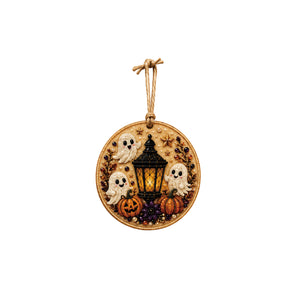 AMZ DIY Halloween Pearl Diamond Painted Pendant Cute Halloween Theme Beginner-Friendly Creative Parent-Child Interactive Handmade Home Party Decoration Other Home Goods