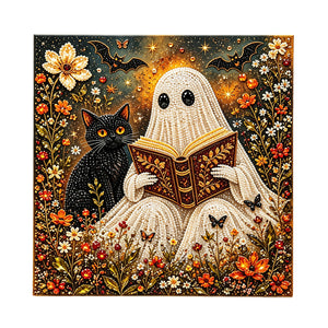 Dowmoo Halloween Ghost Set - Ghost Reading Art DIY Kit, Holiday Party Decoration, Creative Halloween Theme
