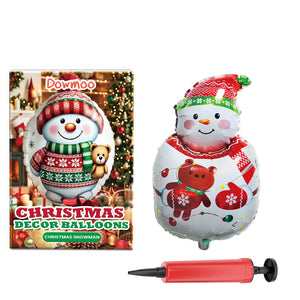 Dowmoo Christmas Balloons: Standing Santa Claus, Reindeer, and Christmas Tree Balloons for Festive Atmosphere Decoration