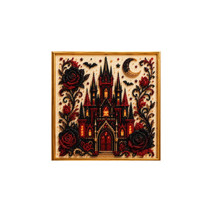 Dowmoo Halloween 3D Diamond Art Kit - Rose Castle
