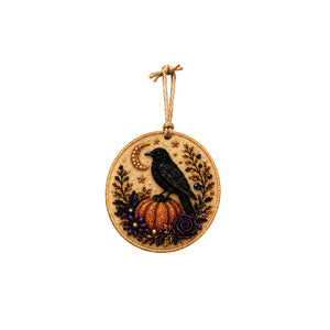 AMZ DIY Halloween Pearl and Diamond Painted Pendant: A Cute and Fun Halloween Decoration, Perfect for Beginners and for Parent-Child Interaction