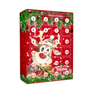 Dowmoo Christmas Keychain Blind Box 24-Day Advent Calendar Blind Box Resin Pendant Gift Box