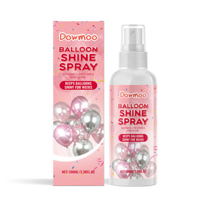 Dowmoo Balloon Shine Spray Enhances Party Atmosphere Decoration Easy-to-Apply Glossy Latex Balloon Spray