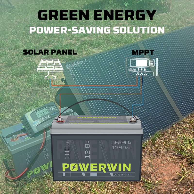 POWERWIN BT100 LiFePO4 Lithium Battery 12V 100Ah