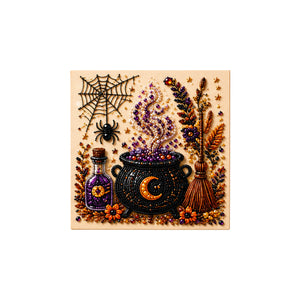 AMZ Halloween Ghost Art Set - Magic Potion, 3D Retro Holiday-Themed Home DIY Decoration Wall Art