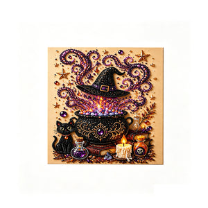 Dowmoo Halloween Pearl Art DIY Kit - Treasure Bowl, Creative Decorations for Holiday Parties, Parent-Child Craft Decorations
