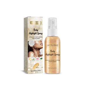 Jaysuing Body Glitter Spray Nightclub Party Skin Clavicle Highlight Multi Color Glitter Powder Spray