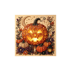 DOWMOO Halloween Pumpkin Pearl Art DIY Kit - Large Pumpkin, Premium Pearl 3D Texture, Indoor Decoration, Casual, Other Toys