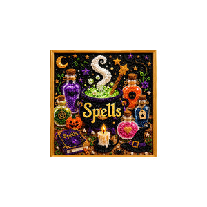 Dowmoo Halloween 3D Diamond Art Kit - Magic Creation