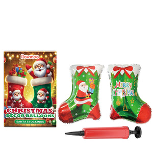 Dowmoo Christmas Balloons: Standing Santa Claus, Reindeer, and Christmas Tree Balloons for Festive Atmosphere Decoration