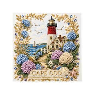AMZ Classic American Destination Pearl Art Set - Cape Cod 3D Pearl Landmark Handmade Other Toys