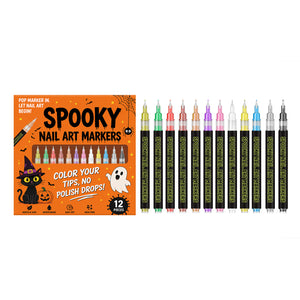 AMZ Nail Art Graffiti Pen (Halloween) – Features exquisite holiday-themed designs, vibrant colors, and is easy to use for DIY creative nail art