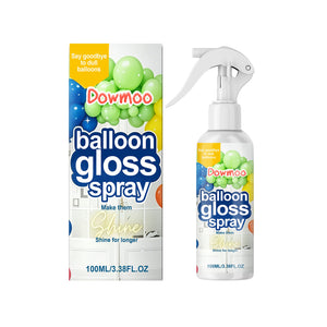Dowmoo Balloon Shine Spray: Enhances the surface of balloons, creating a glossy effect for festive parties and events