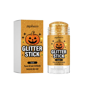 zephoco Halloween Shimmering Makeup Stick (Gold) – Creates a smooth, radiant, and shimmering makeup look on the face