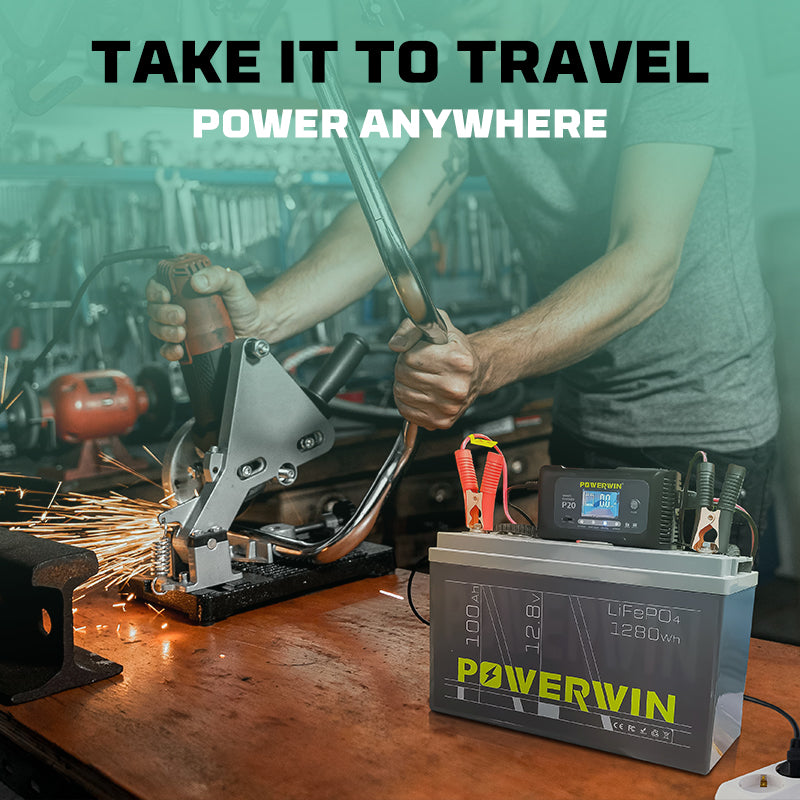 POWERWIN BT100 LiFePO4 Lithium Battery 12V 100Ah
