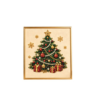 DOWMOO 5D Acrylic Diamond Pearl Painting - Christmas Tree, 3D, Sparkling, DIY Handmade Holiday Decoration Toy