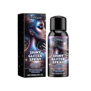 Eelhope Highlighting Glitter Spray Hair Body Collarbone Spray Highlighting Glitter Powder Festival Celebration