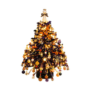 AMZ DIY Beaded Christmas Tree Kit (Yellow and Purple) – Handmade, for festive decorations, parent-child activities, and other toys