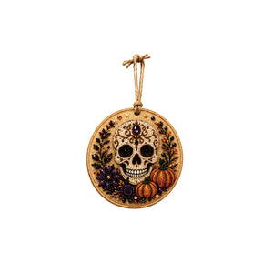 DIY Halloween Pearl Diamond Painted Pendant