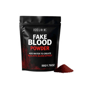 EELHOE simulated blood powder, simulated blood color makeup effect, suitable for both dry and wet application, Halloween cosplay, washable with water