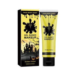 AMZ Halloween Body Paint (Yellow) creates a dazzling Halloween look with its smooth, easy-to-apply formula