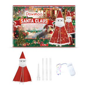 Dowmoo Christmas Santa Claus Decoration Fun Ornaments Festive Atmosphere Detachable Lightweight Fun Toy
