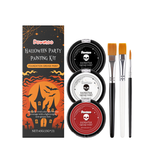 Dowmoo Halloween Party Painting Set High-Pigment Makeup Face Paint for Holiday Party Creative Painting