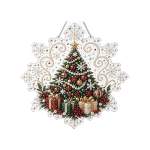 AMZ Christmas Pearl Diamond Painting Set - Christmas Tree, Christmas Decoration for Wall and Tabletop, Handmade Ornament for a Festive Atmosphere