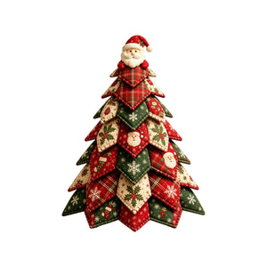 AMZ DIY Quilted Christmas Tree Set - Santa Claus DIY Quilting Craft Holiday Personalized Decoration Set