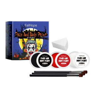 Eelhope Halloween Palette Set Full Coverage Tinted Foundation Makeup Makeup Clown Multicolor Palette