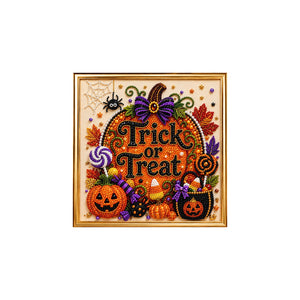 Dowmoo Halloween 3D Diamond Art Kit - Pumpkin Party