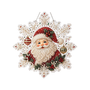 AMZ Christmas Pearl Diamond Painting Set - Santa Claus Christmas Decoration for Wall and Tabletop, Handmade Ornament for a Festive Atmosphere