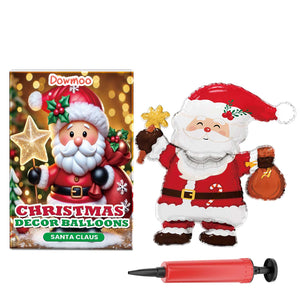 Dowmoo Christmas Balloons: Standing Santa Claus, Reindeer, and Christmas Tree Balloons for Festive Atmosphere Decoration