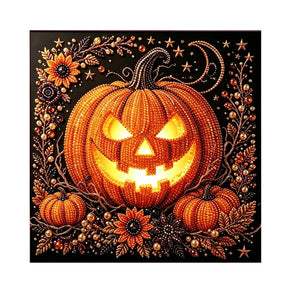 AMZ Halloween Ghost Pearl Art DIY Kit - Dark Pumpkin, Home Decoration, Soft, Beginner-Friendly, Interactive, Other Toys