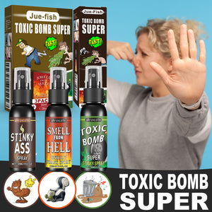 Jue-Fish Stink Spray (Green) - Prank Toy for Fun and Gagging - Feces, Hell, and Bomb Scents