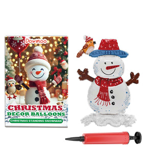 Dowmoo Christmas Balloons: Standing Santa Claus, Reindeer, and Christmas Tree Balloons for Festive Atmosphere Decoration