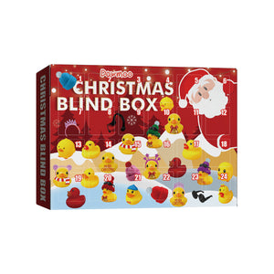 Dowmoo Christmas Rubber Duck Advent Calendar, 24-Compartment Cartoon Gift Duck Blind Box