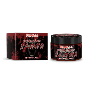 Dowmoo Halloween Fake Blood Cream Washable Realistic Fake Blood Vampire Zombie Blood Halloween Prank Props