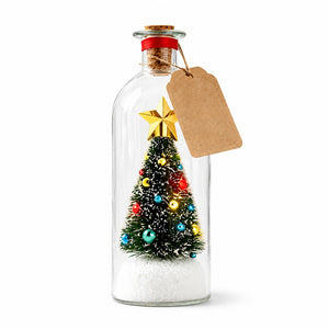 AMZ Christmas Tree Wish Bottle - Voice Recording Holiday Decoration, Preferred Gift for Treasuring Memories, Other Toys