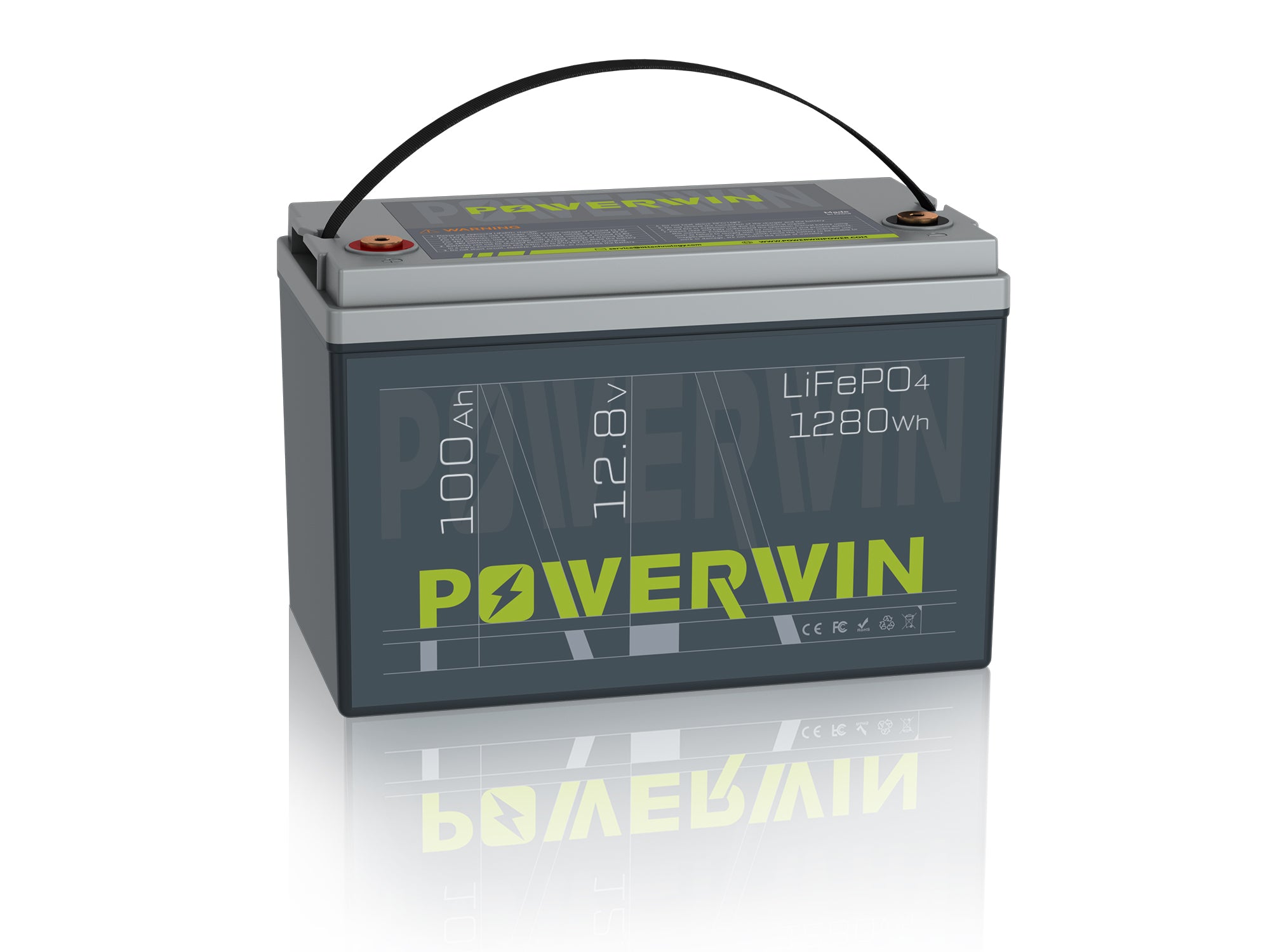 POWERWIN BT100 LiFePO4 Lithium Battery 12V 100Ah