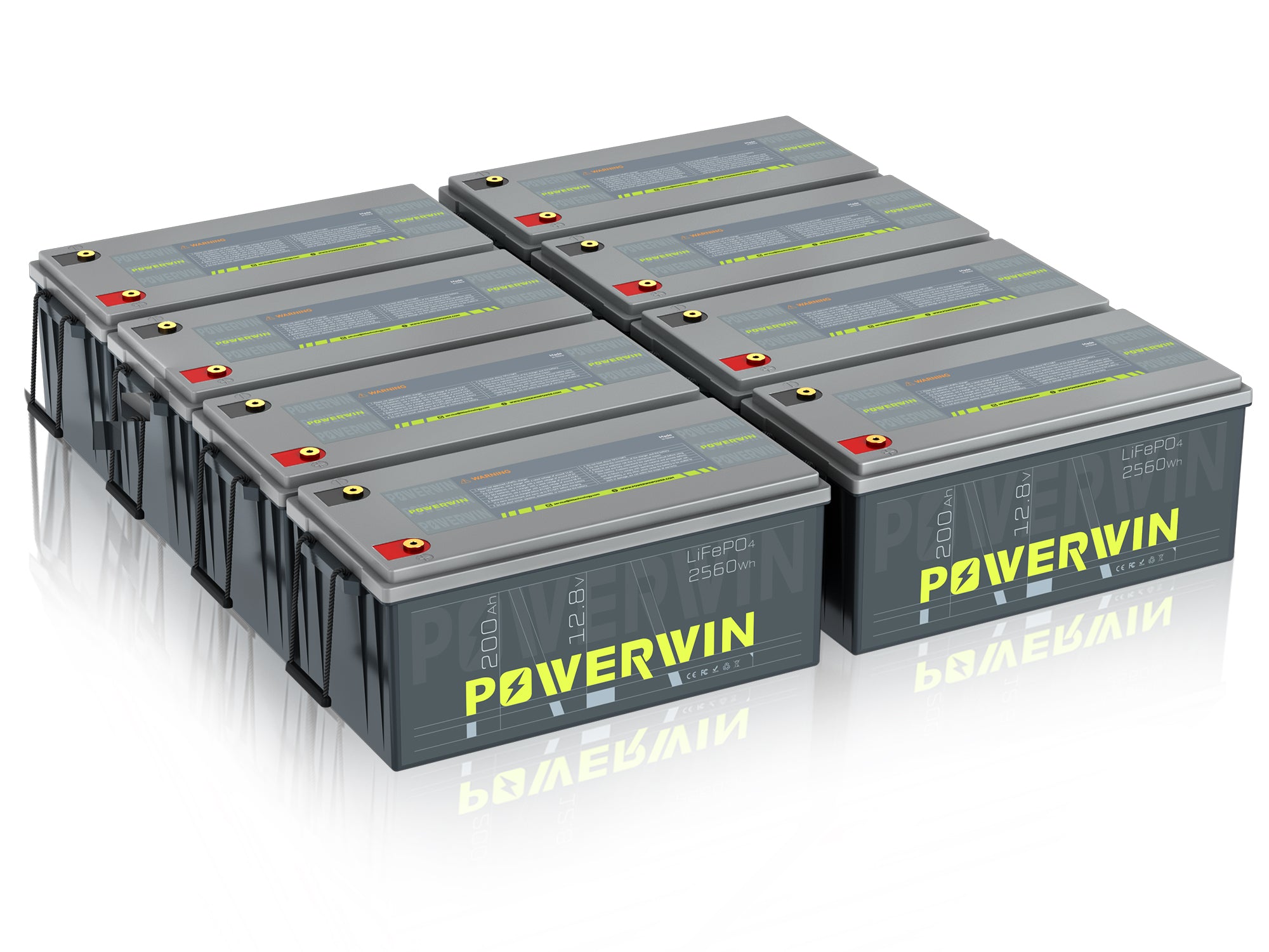 POWERWIN BT200 12.8V 200Ah 2560Wh LiFePO4 Battery