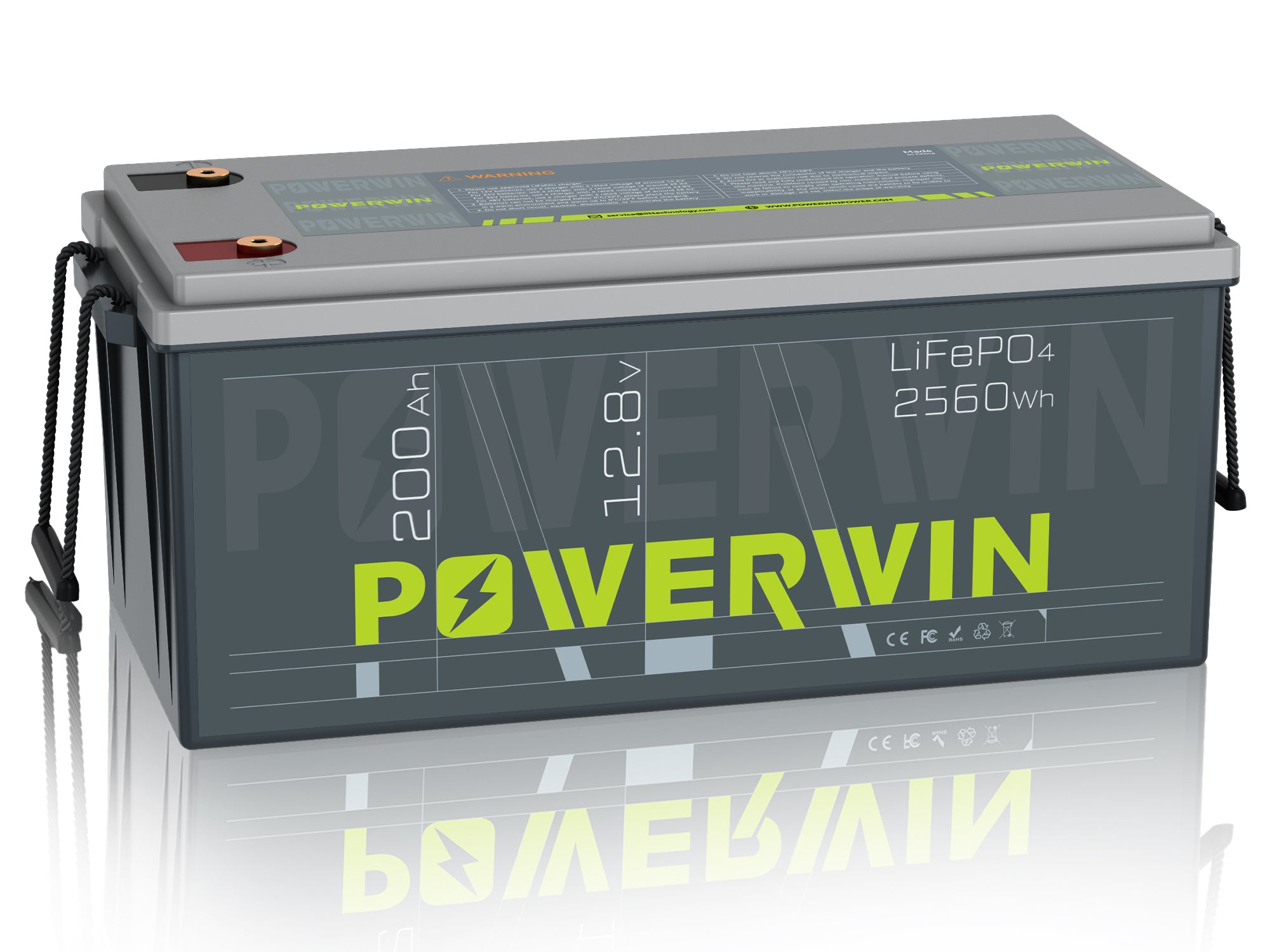 POWERWIN BT200 12.8V 200Ah LiFePO4 Battery