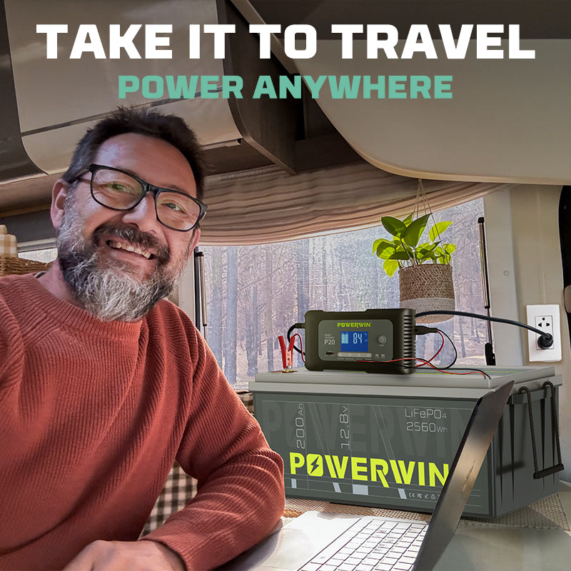POWERWIN BT200 12.8V 200Ah LiFePO4 Battery