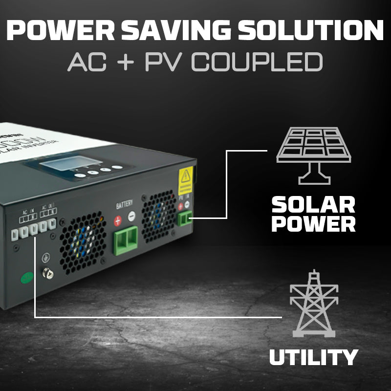POWERWIN 12V 100Ah LiFePO4 Lithium Battery + 1500W Solar Inverter 220-240V Set