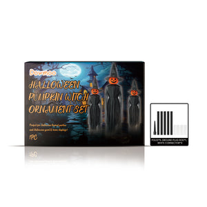 Dowmoo Halloween Pumpkin Witch Hanging Decoration Set, Halloween Surprise Party Atmosphere Decorations and Props