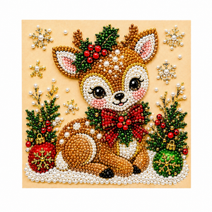 AMZ Christmas Diamond Painting Series (Christmas Reindeer): Handmade DIY Diamond Painting for Decoration, Creating a Festive Christmas Atmosphere