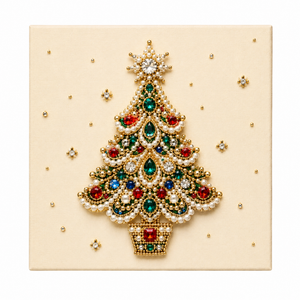 AMZ Christmas Diamond Painting Series (Jewel Christmas Tree): Handmade DIY diamond painting for decoration, creating a festive Christmas atmosphere