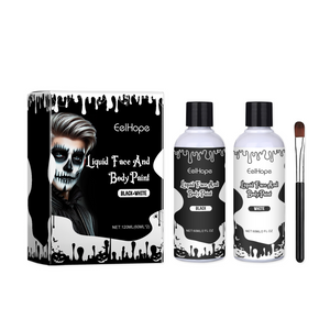 Eelhope Halloween Party Quick-Dry Face Paint Liquid, Face Paint Foundation Makeup, Clown Multi-Color Face Paint Liquid