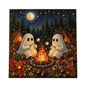 Dowmoo Halloween Ghost Set - Ghost BBQ Art DIY Kit, Holiday Party Decorations, Creative Halloween Theme