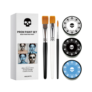 AMZ Halloween Party Makeup Set: Soft and smooth, with three colors to suit various party looks